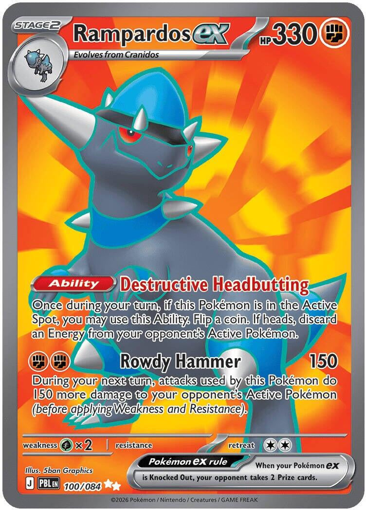 Pitch Black Rampardos ex #100/084